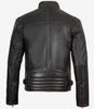 Braune Lederjacke im Used-Look für Herren im Biker-Stil