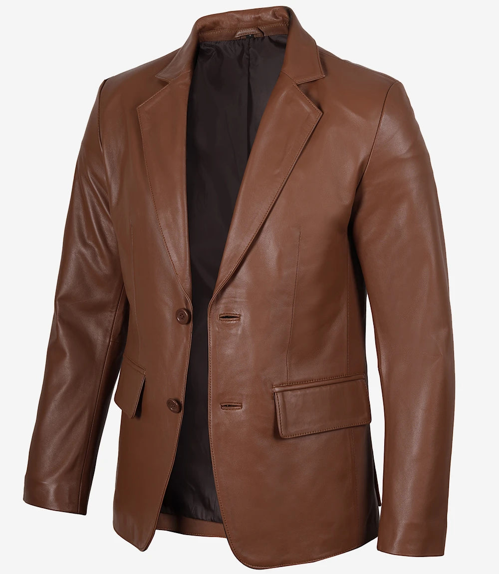 Lorenzo Herren Braune Blazerjacke