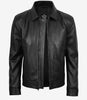 MINIMALIST: Tony Harrington-Jacke aus schwarzem Leder für Herren