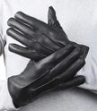 Mens Genuine Black Leather Gloves