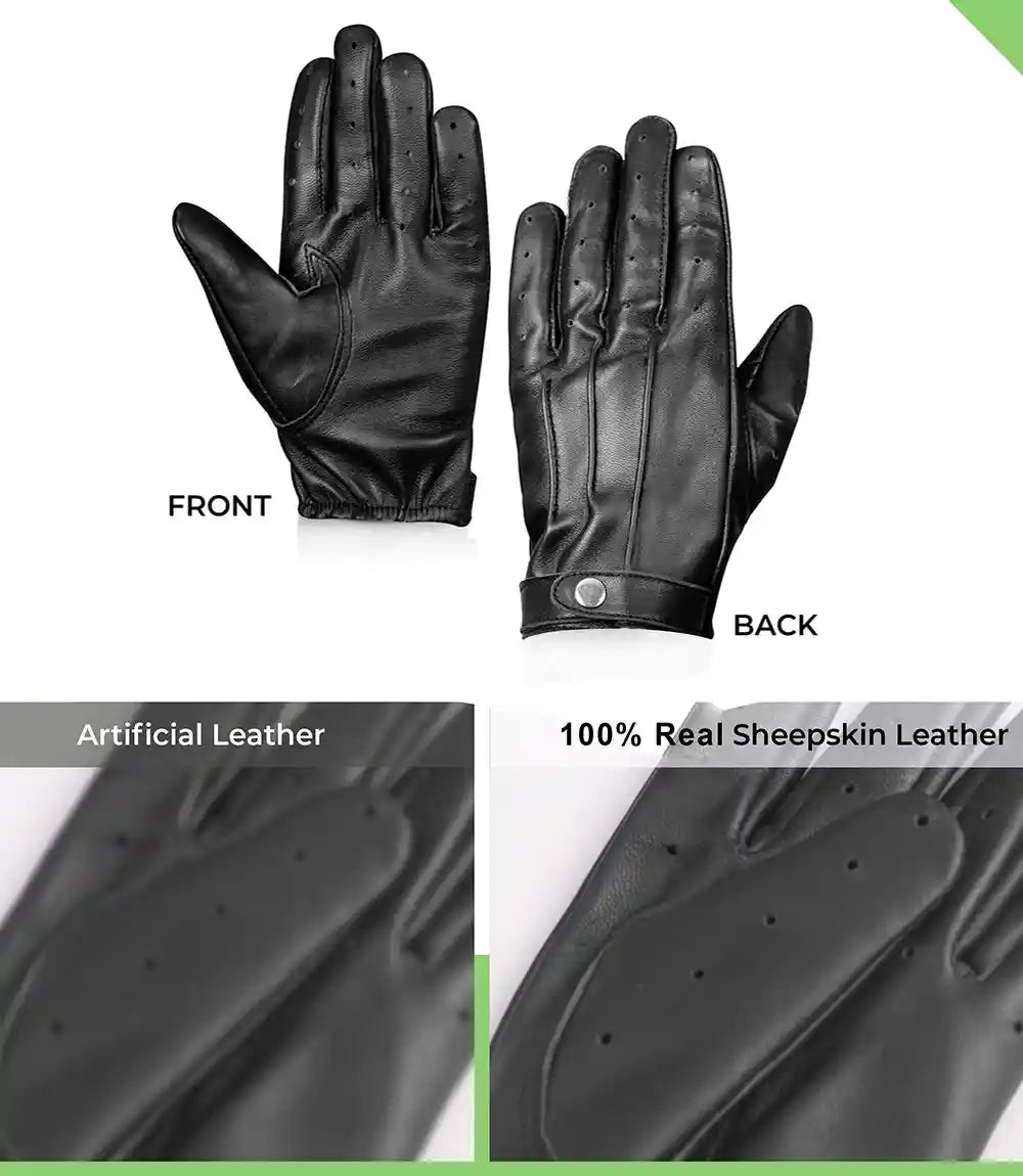 Bond Black Leather Gloves