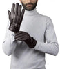 Leather Brown Motorcycle Gloves