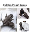 Mens Brown Leather Gloves