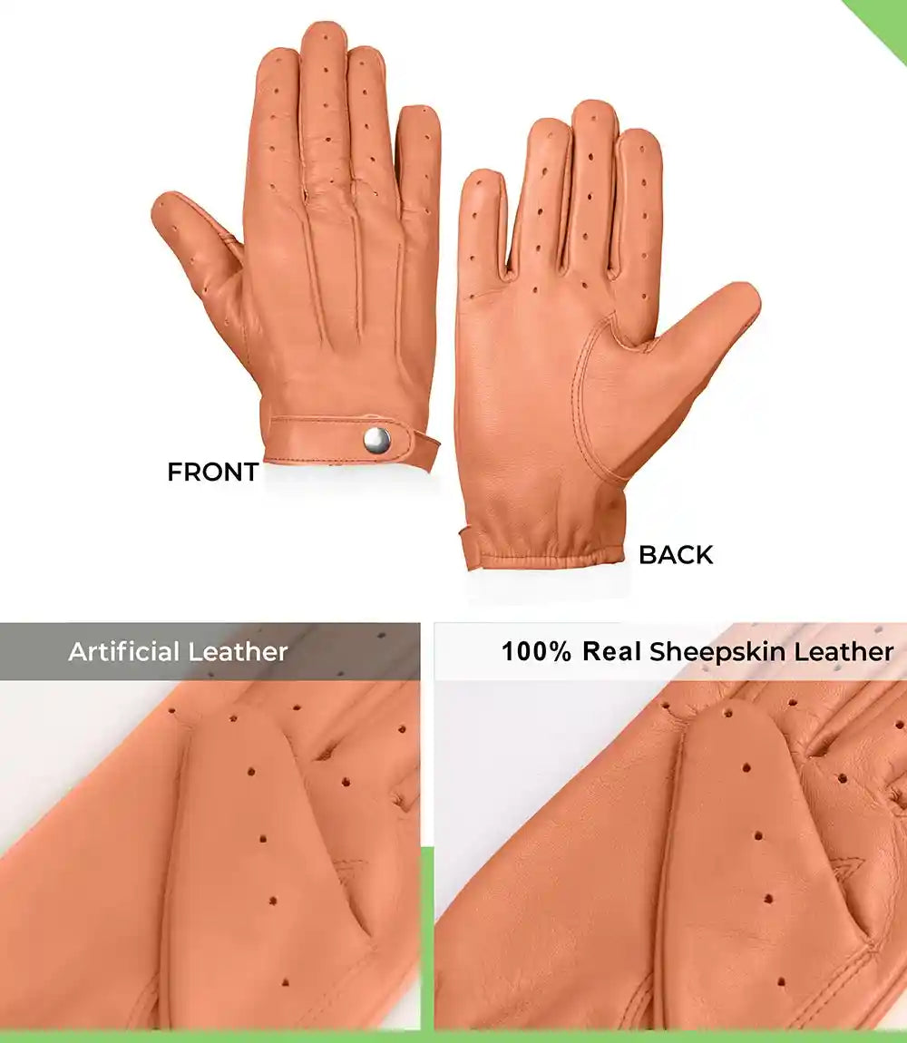 Tan Leather Gloves