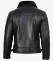 Men's B3 Bomber Black Shearling Leather Jacket