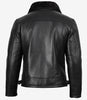 Men's B3 Bomber Black Shearling Leather Jacket