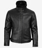 Men's B3 Bomber Black Shearling Leather Jacket