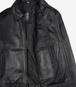 Schwarze Lederjacke von Mike Harrington für Herren