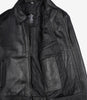 Schwarze Lederjacke von Mike Harrington für Herren