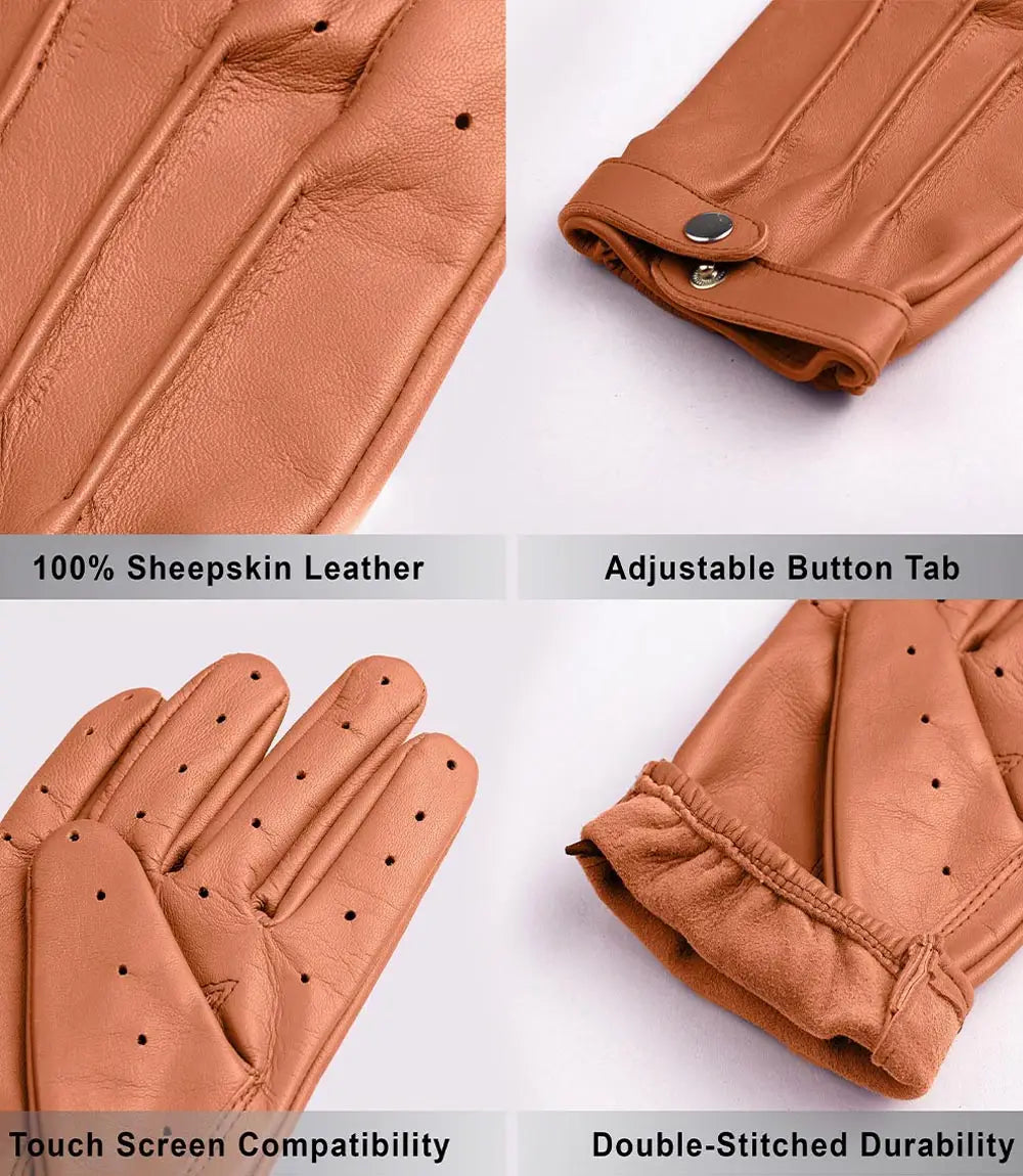 Tan Leather Gloves