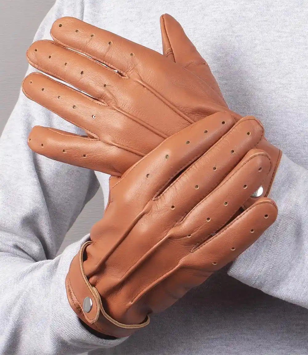 Tan Leather Gloves