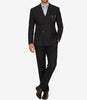 Kirby Black Pinstripe Double Breasted Two Piece Suit for Men