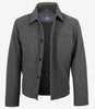 Kevin's  Men’s Gray Wool Button up Jacket