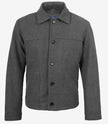 Kevin's  Men’s Gray Wool Button up Jacket