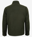 Men's Olive Green Wool Utility Jacket - Zip Closure