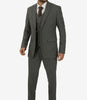 Men's Three-Piece Two-Button Gray Gangster Suit