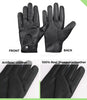 Mens Real Leather Black Gloves