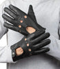 Mens Real Leather Black Gloves