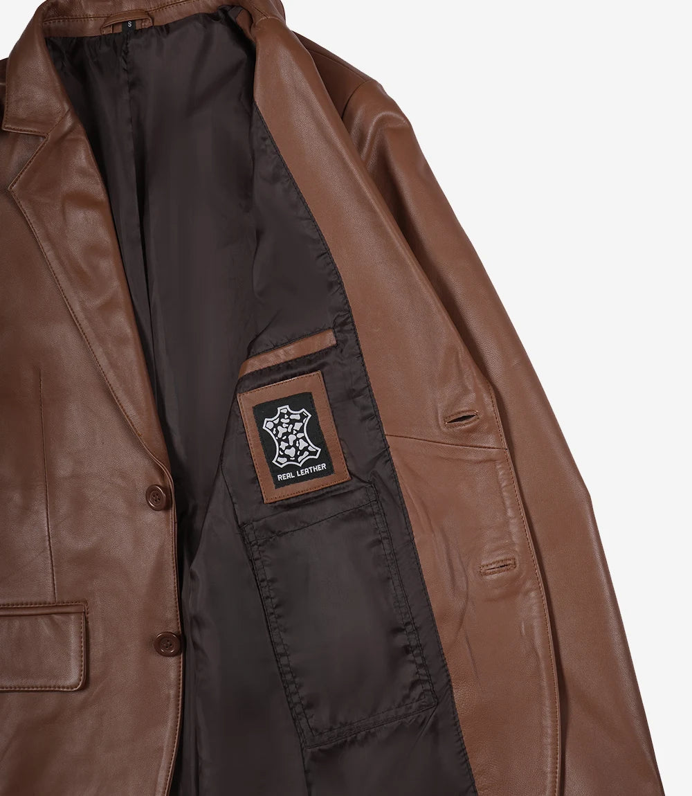 Lorenzo Herren Braune Blazerjacke