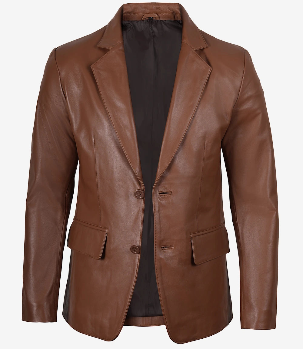 Lorenzo Herren Braune Blazerjacke