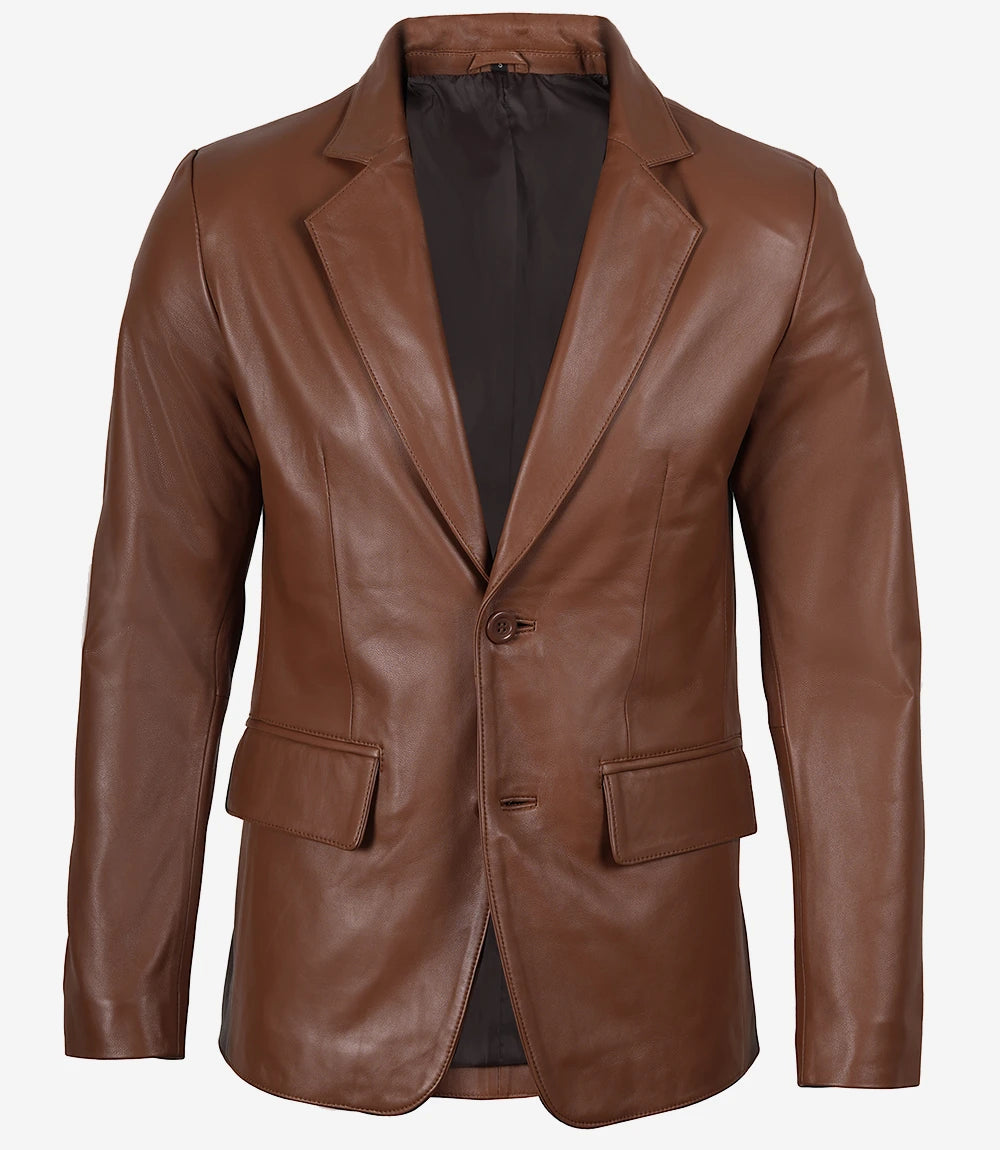 Lorenzo Herren Braune Blazerjacke