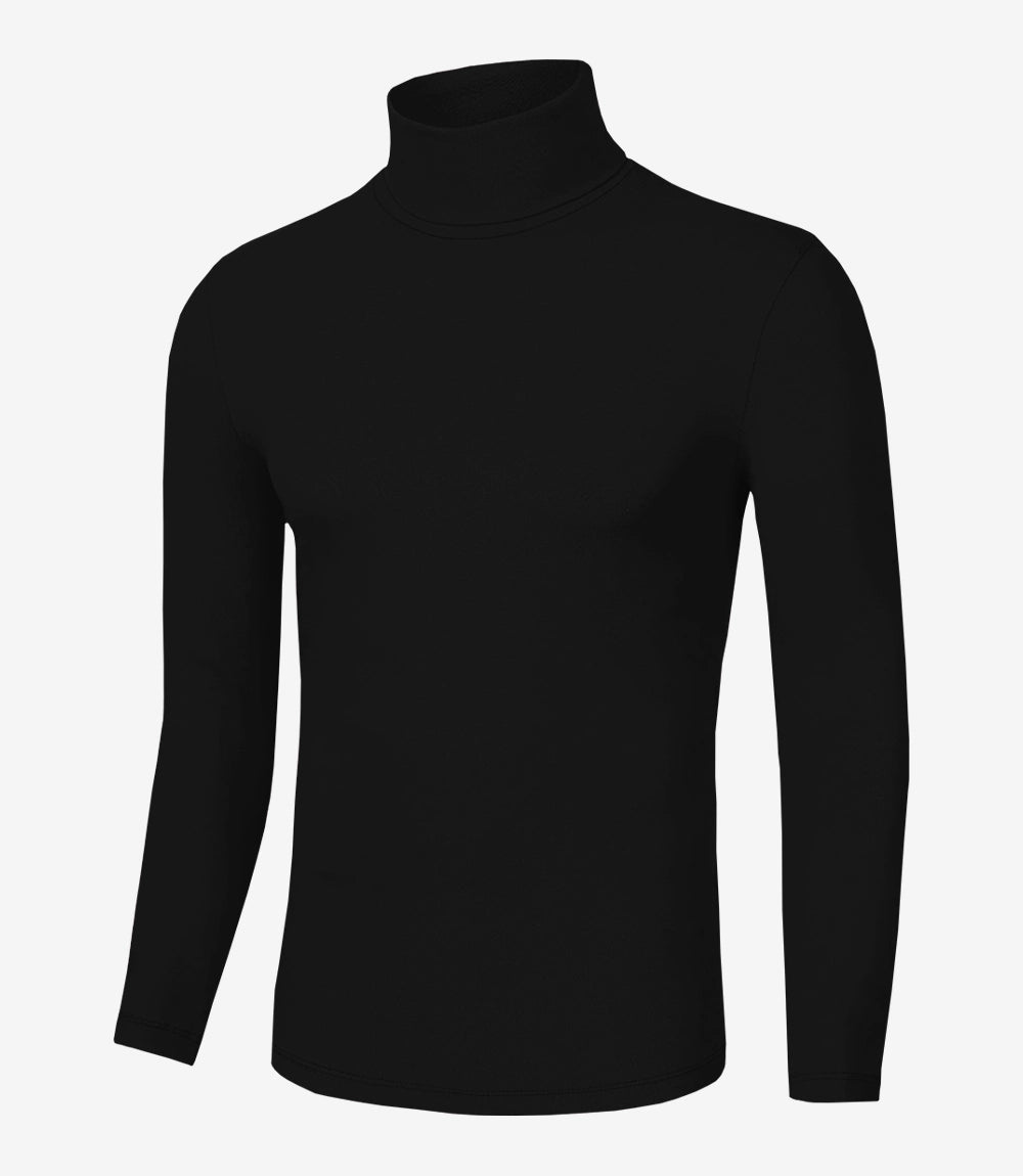 Mens Black Turtleneck Shirt 