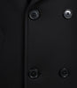 Kenney Men's Double-Breasted Black Wool Coat – Premium Quality