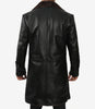 Mens Shearling Lined 3 4 Length Leather Coat