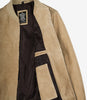 Herren-Bomberjacke aus Wildleder in Kamelbraun