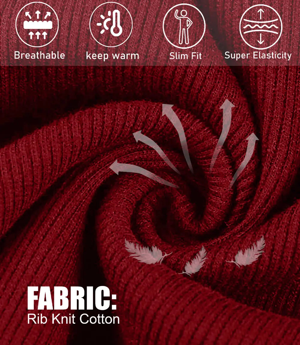 Mens Red Turtleneck Sweater