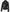 Asymmetrische schwarze Damen-Lederjacke im Biker-Stil mit Gürtel